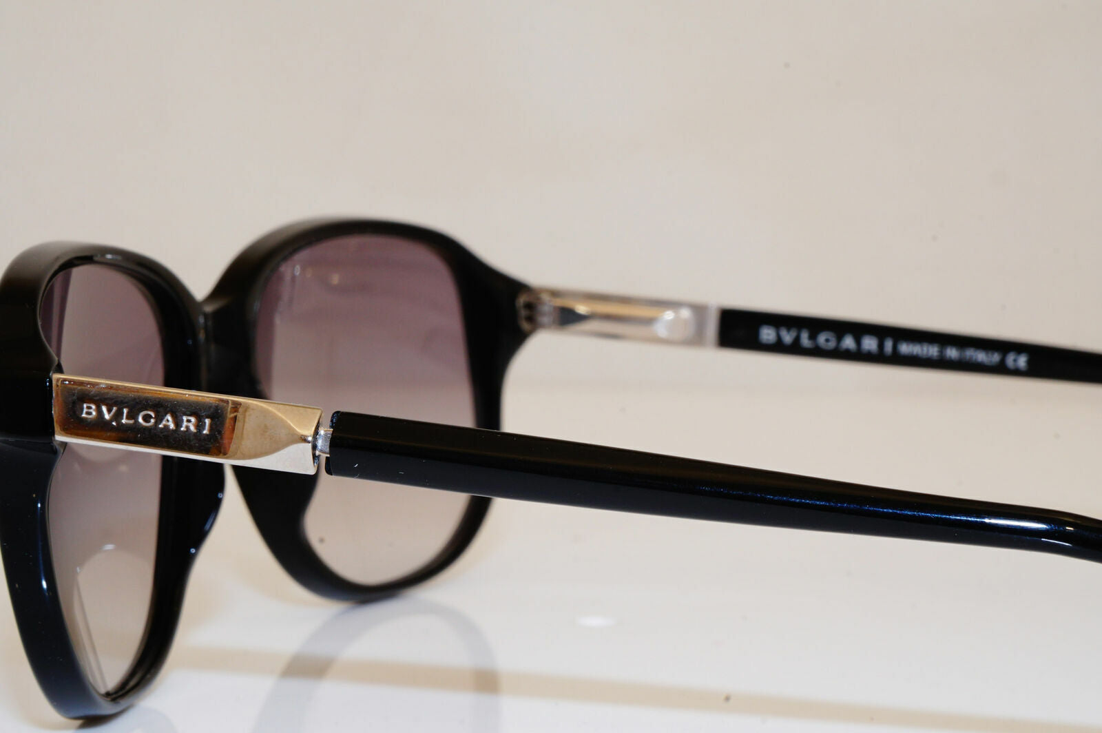 Authentic BVLGARI Mens Womens Diamante Vintage Sunglasses Black 703 501 26211