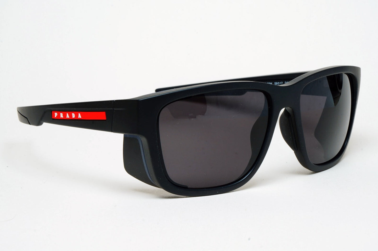 Prada Sunglasses Sideshields Black Square PS07WS SPS 07W DG0-09R 100325