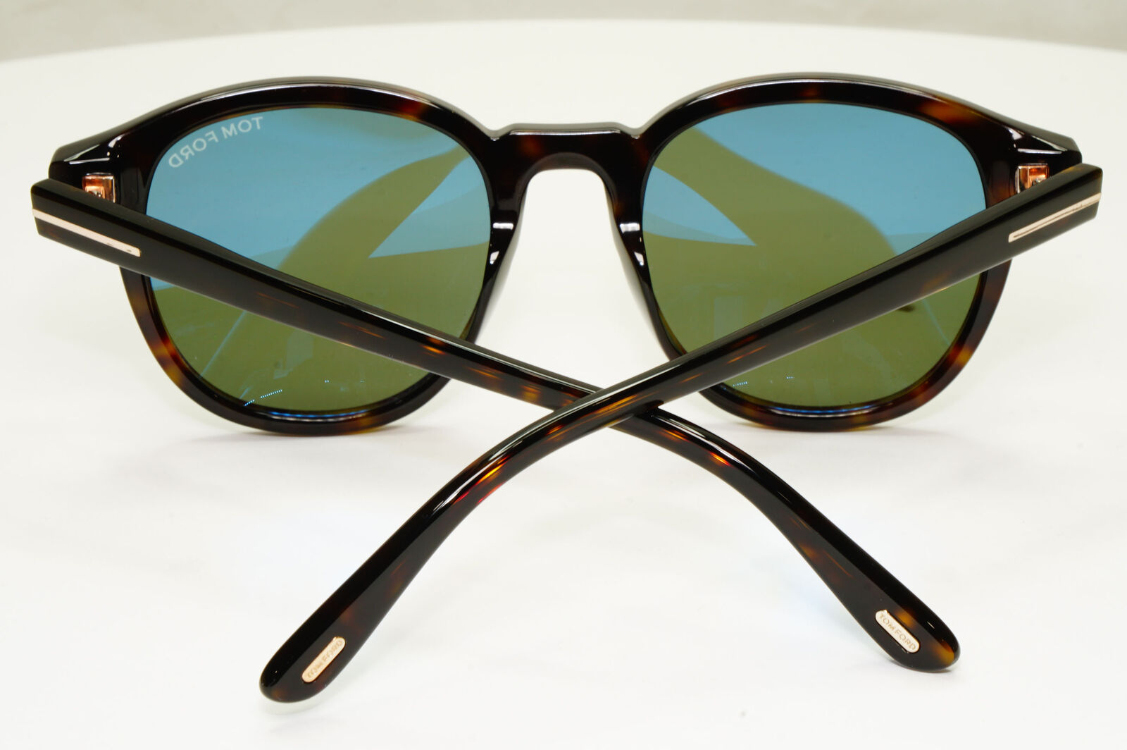 Tom Ford Tortoiseshell Green Sunglasses Brown Square Jameson TF 752 52N FT0752