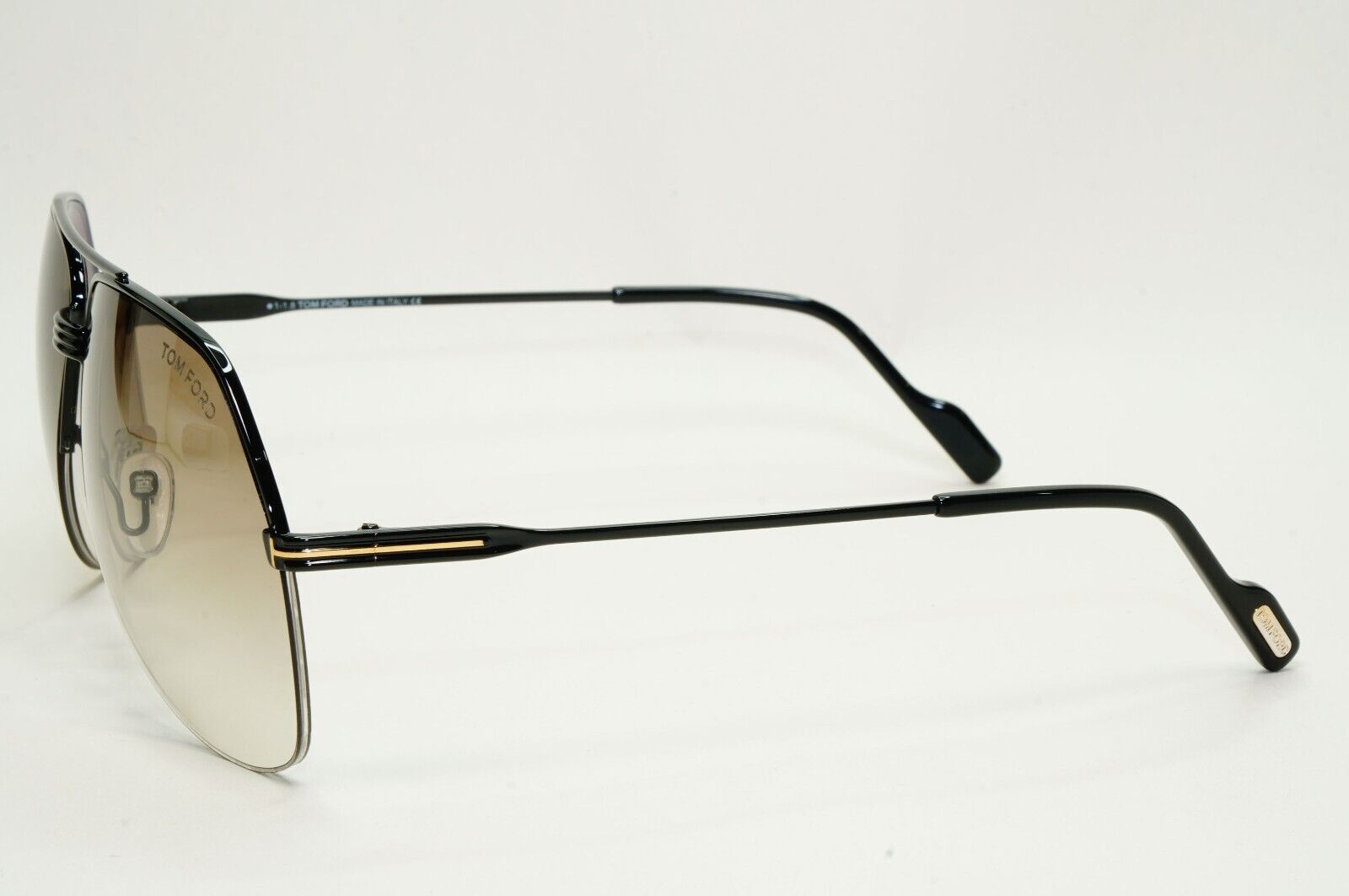 Tom Ford Sunglasses Wilder-02 Black Brown Grey Pilot Large FT0644 TF 644 01A