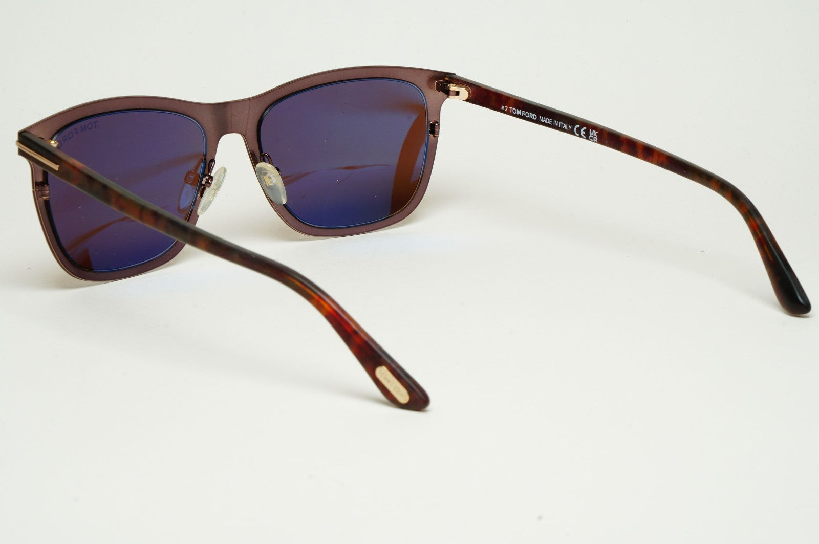 Tom Ford Sunglasses Alasdhair Brown Metal Rim FT0526 TF 526 48J 55mm
