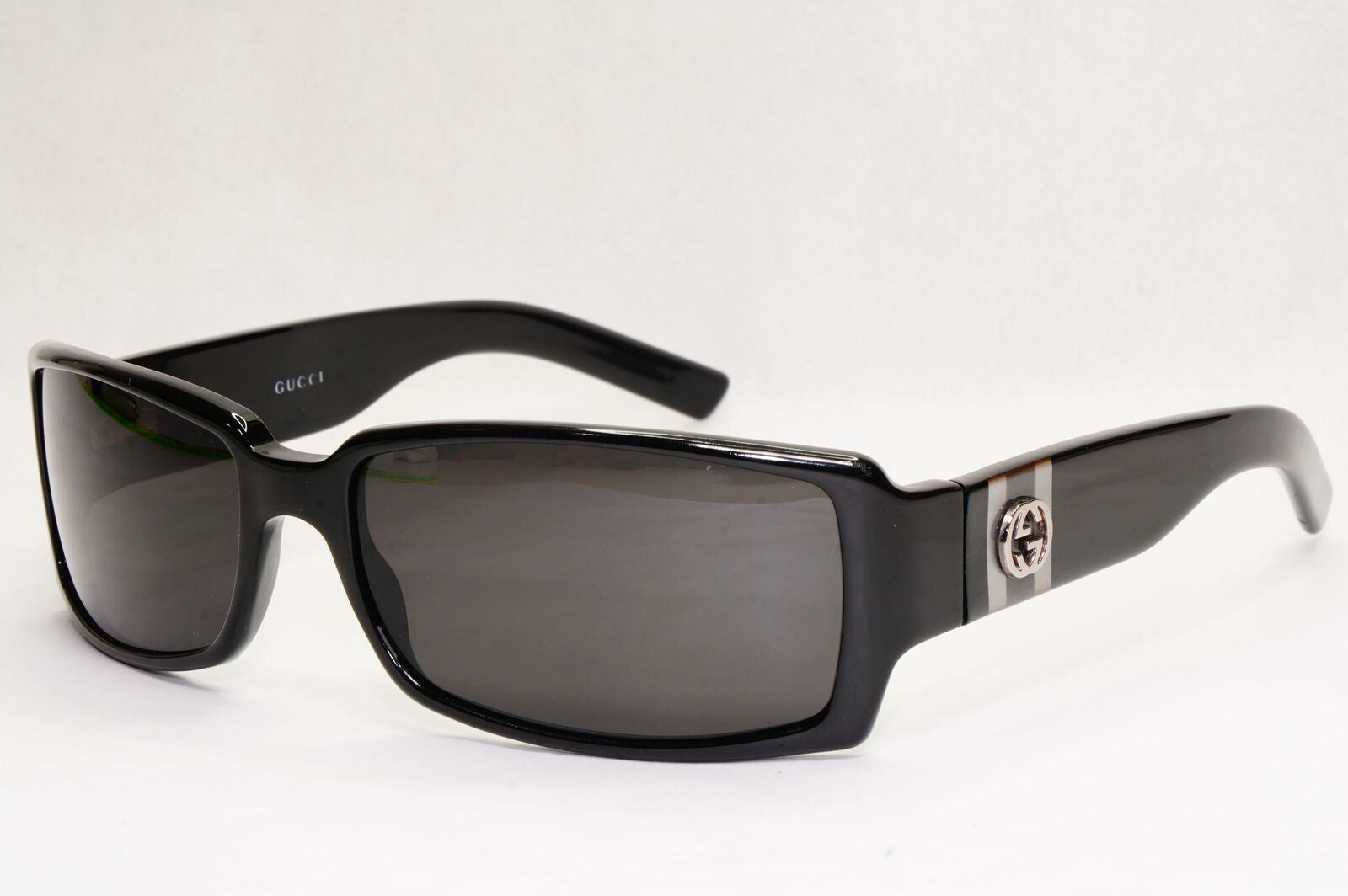 Gucci Sunglasses 2006 Vintage Black Rectangle Square Retro GG 2564/S Z8P 131223