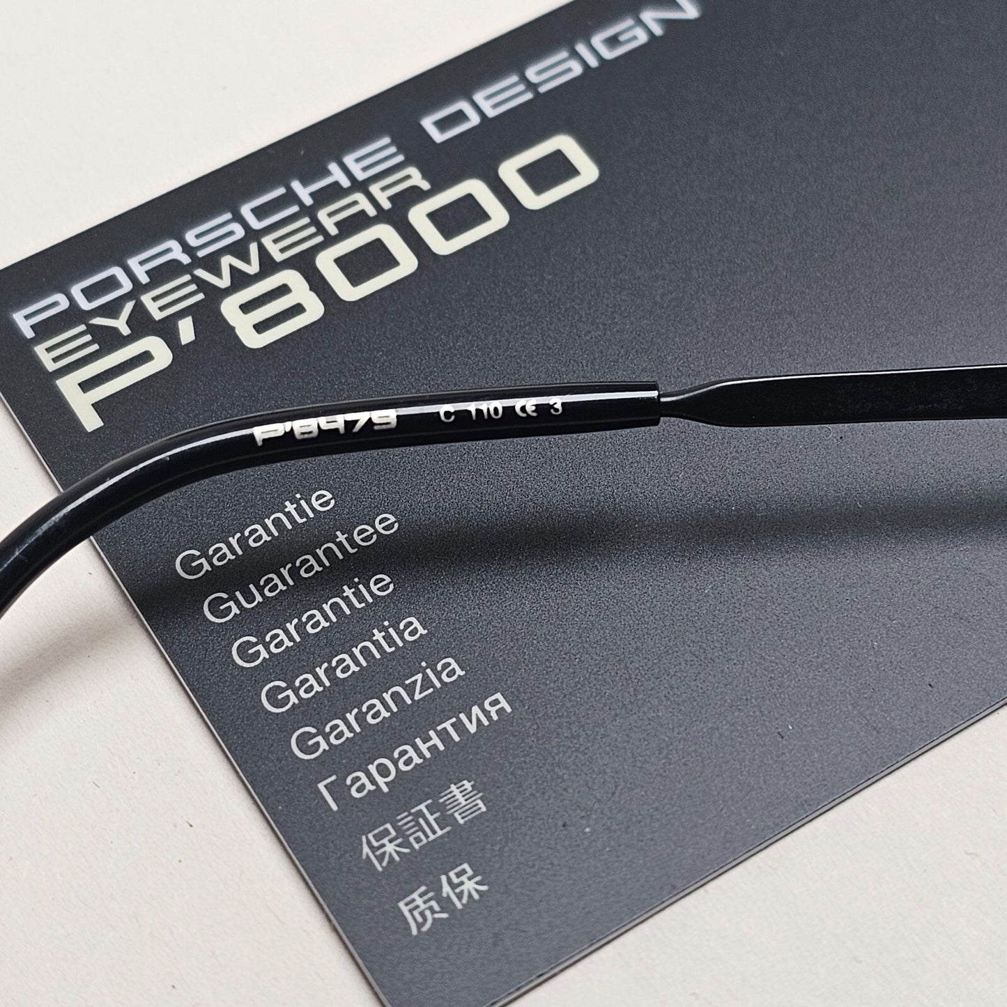 Porsche Design Sunglasses Titanium Brown Black P8000 Series Shield Visor P8479 C