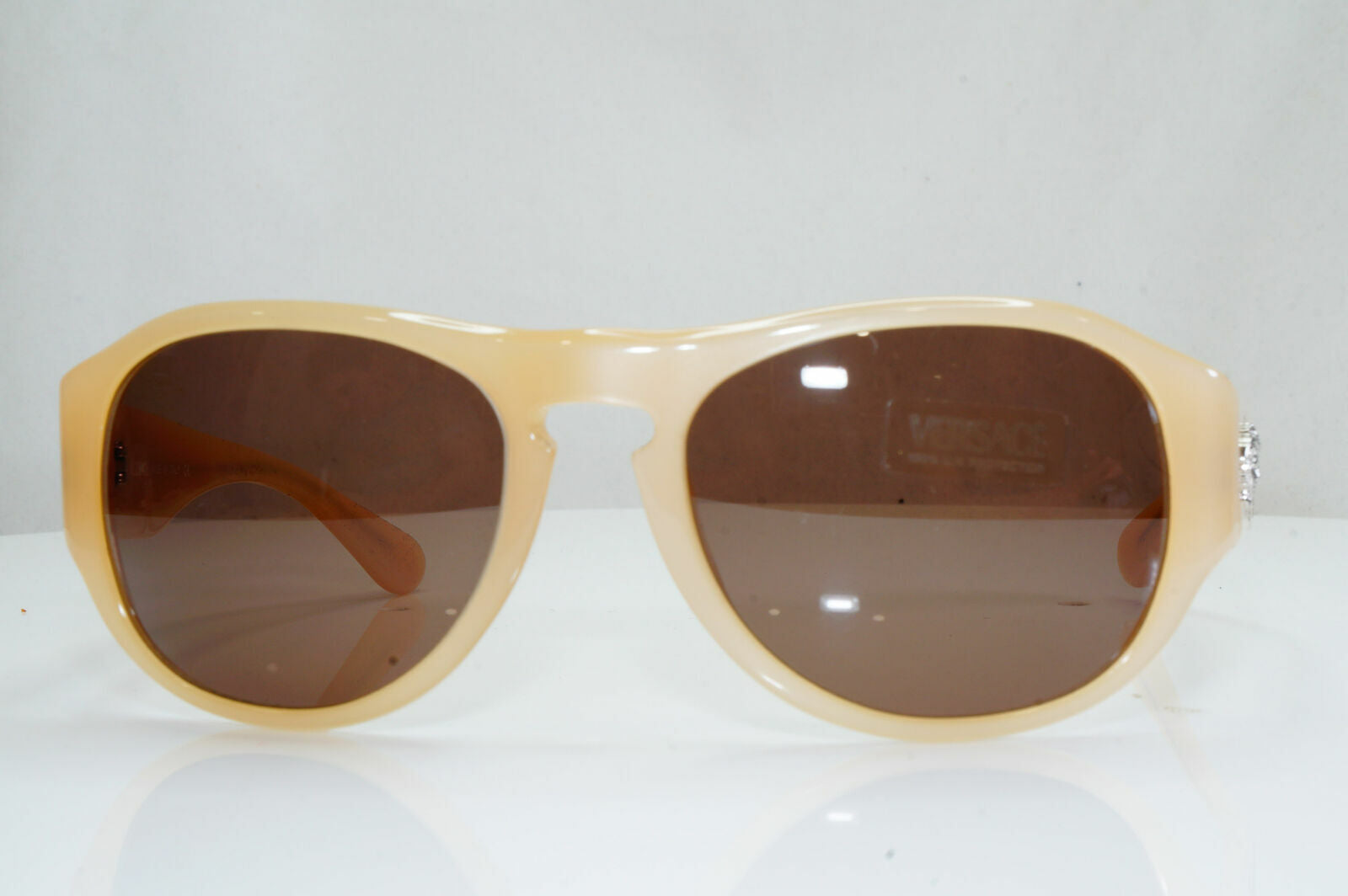 Versace Nude Silver Medusa Beige Sunglasses Square Womens 4058 329/3 28505