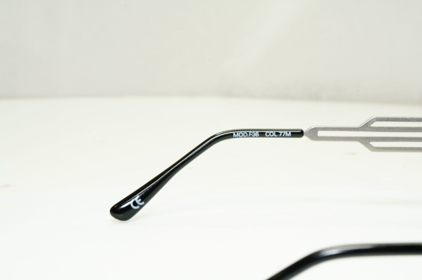 Versus 1996 by Gianni Versace Vintage Silver Black Sunglasses MOD F36 COL 77M