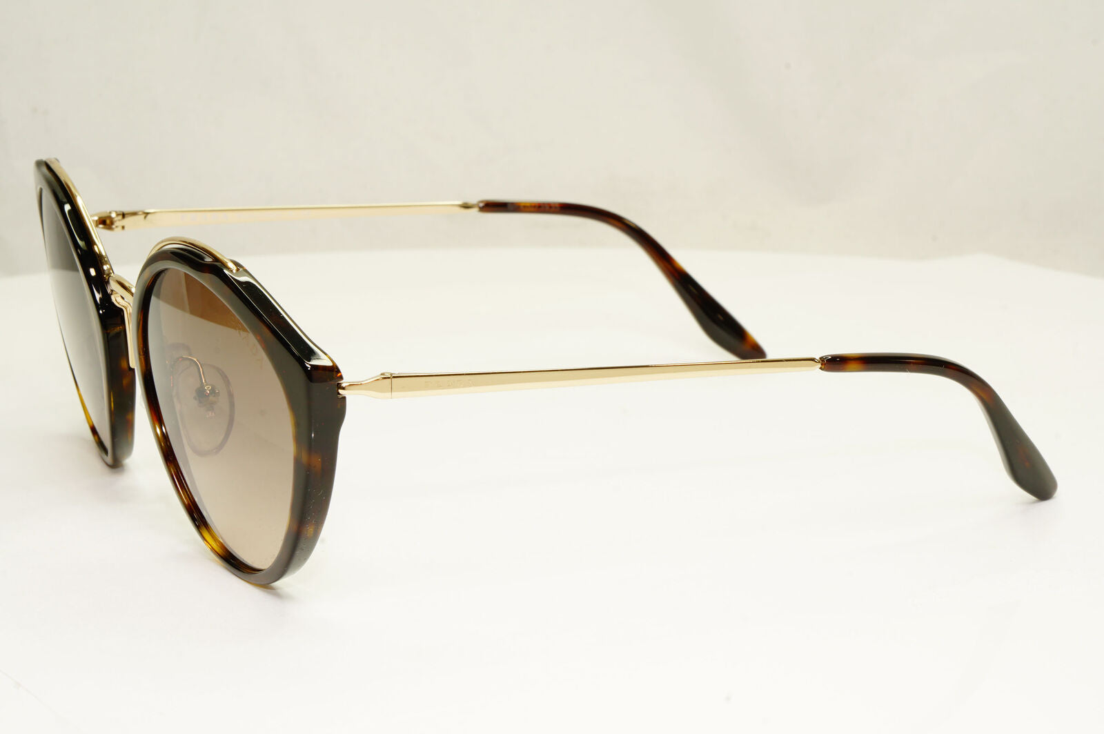 Prada Womens Gold Brown Cinema Collection Havana Sunglasses SPR 18U 2AU-4P0