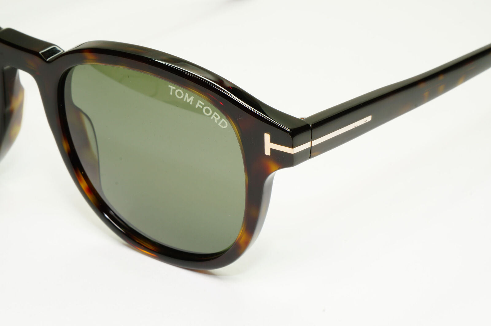 Tom Ford Tortoiseshell Green Sunglasses Brown Square Jameson TF 752 52N FT0752