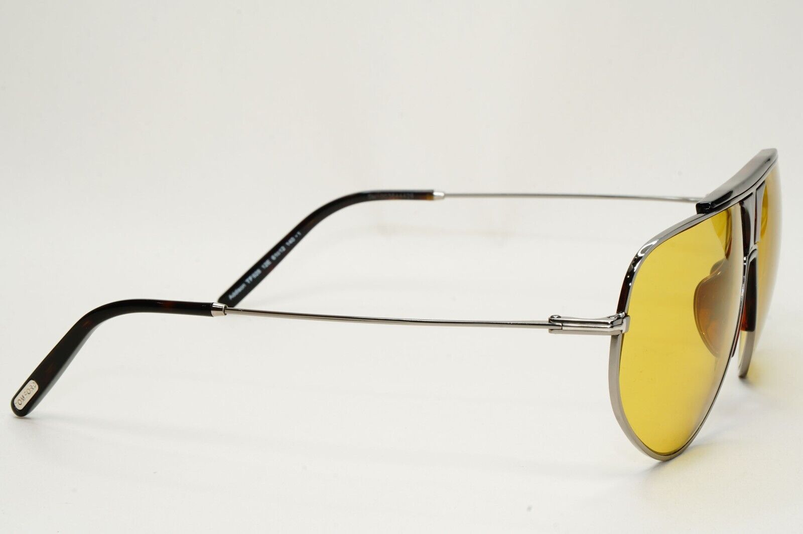 Tom Ford Sunglasses Addison Ruthenium Grey Yellow Brown Pilot FT0928 TF 928 12E