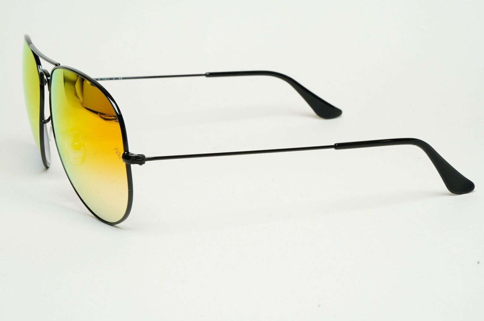 Ray-Ban Sunglasses Aviator Black Orange Mirror Pilot RB 3025 002/4W 62mm