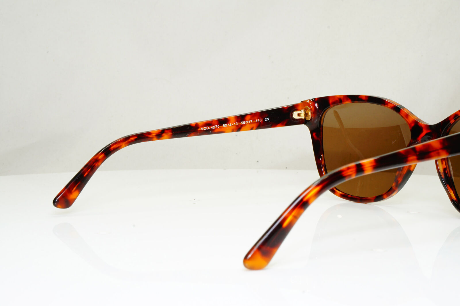 Authentic VERSACE Womens Sunglasses Brown Gold Square Studded 4270 5074/13 29143
