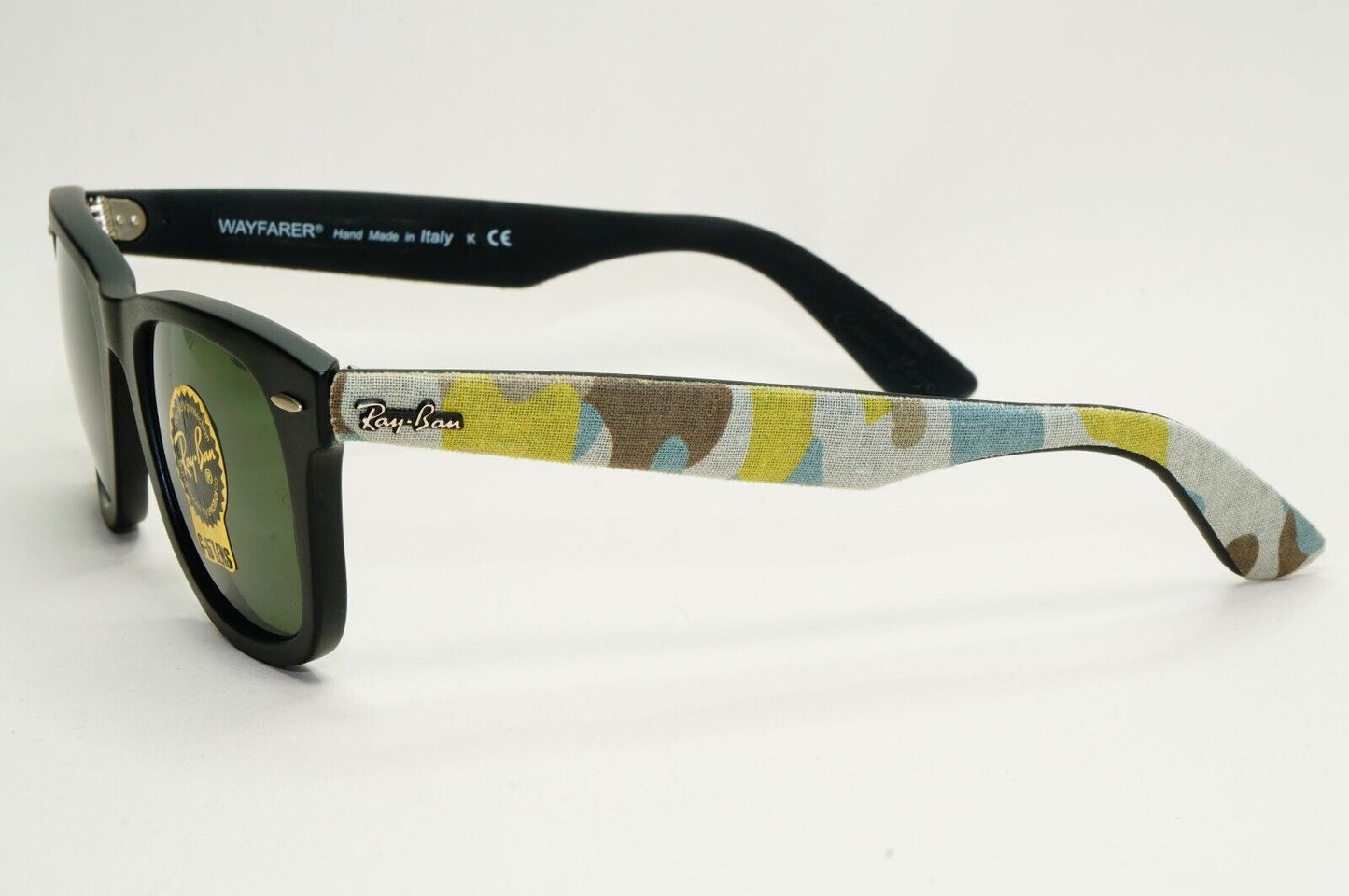 Ray-Ban Sunglasses Wayfarer Black Green Urban Camoflauge RB 2140 6065 50mm