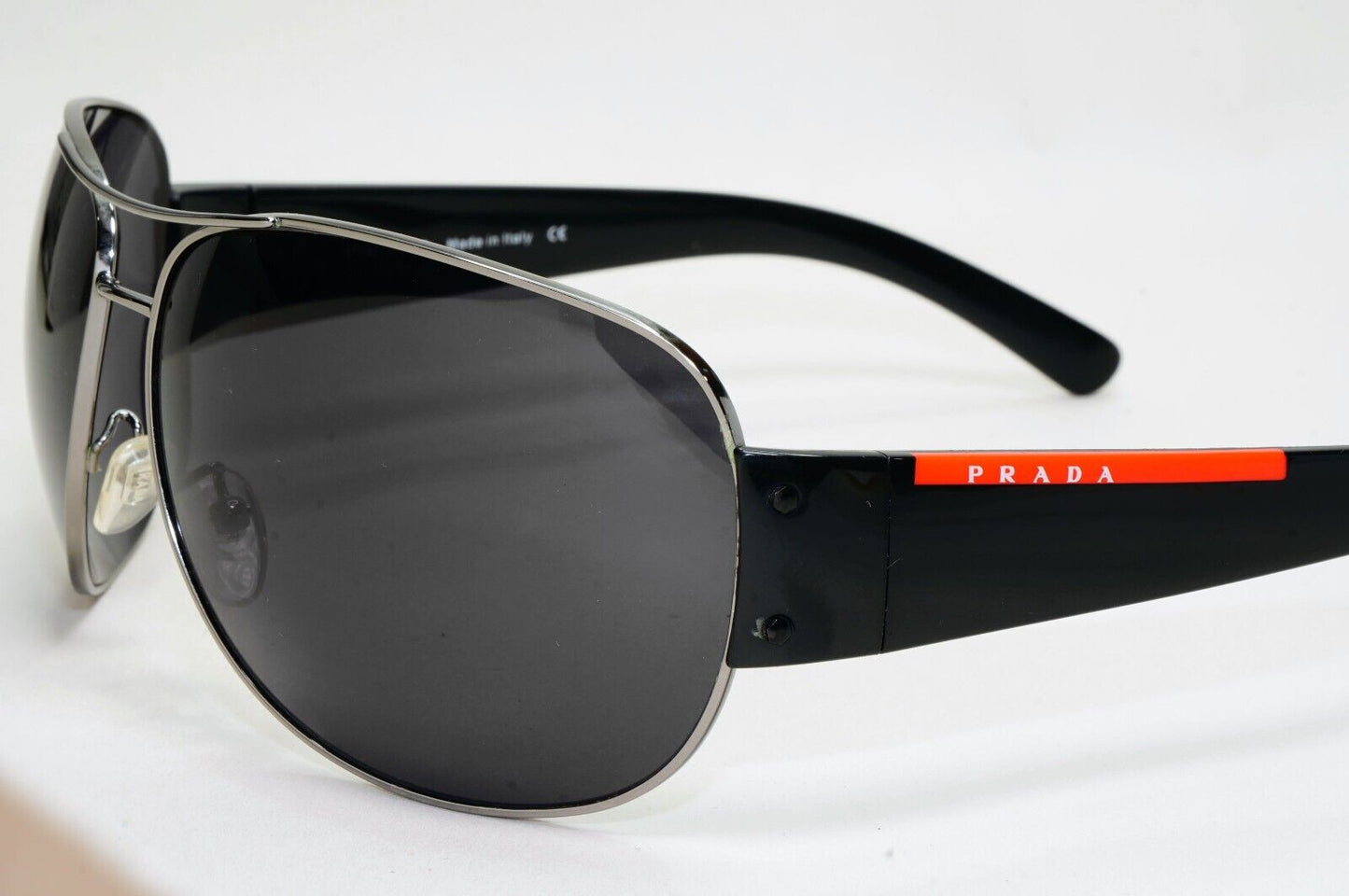 Prada Sunglasses 2004 Vintage Large Pilot Black PS54ES SPS 54E 5AV-1A1 021124