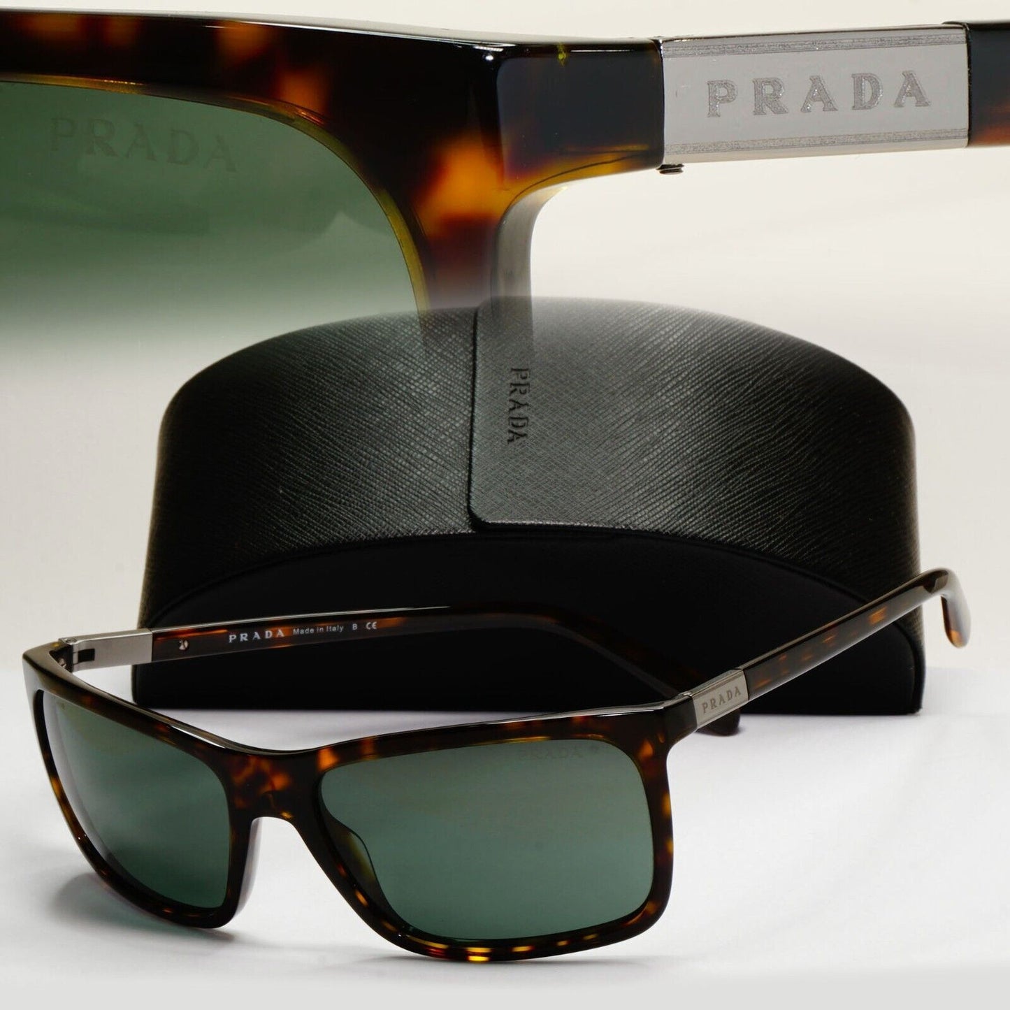 Prada Sunglasses 2014 Vintage Brown Green Wrap PR16OS SPR 16O 2AU-3O1 061024