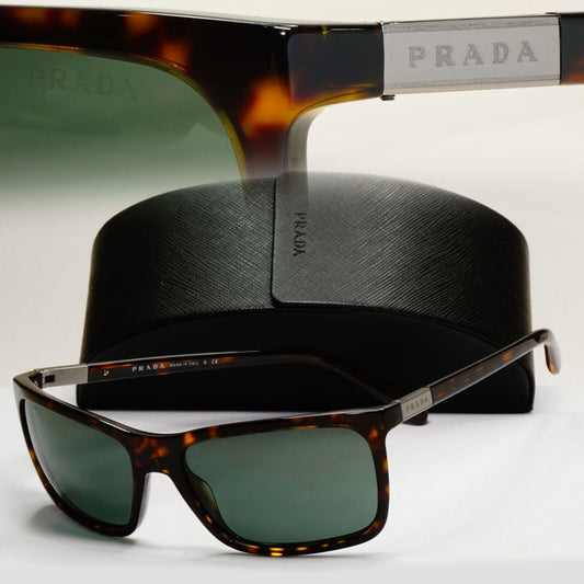 Prada Sunglasses 2014 Vintage Brown Green Wrap PR16OS SPR 16O 2AU-3O1 061024