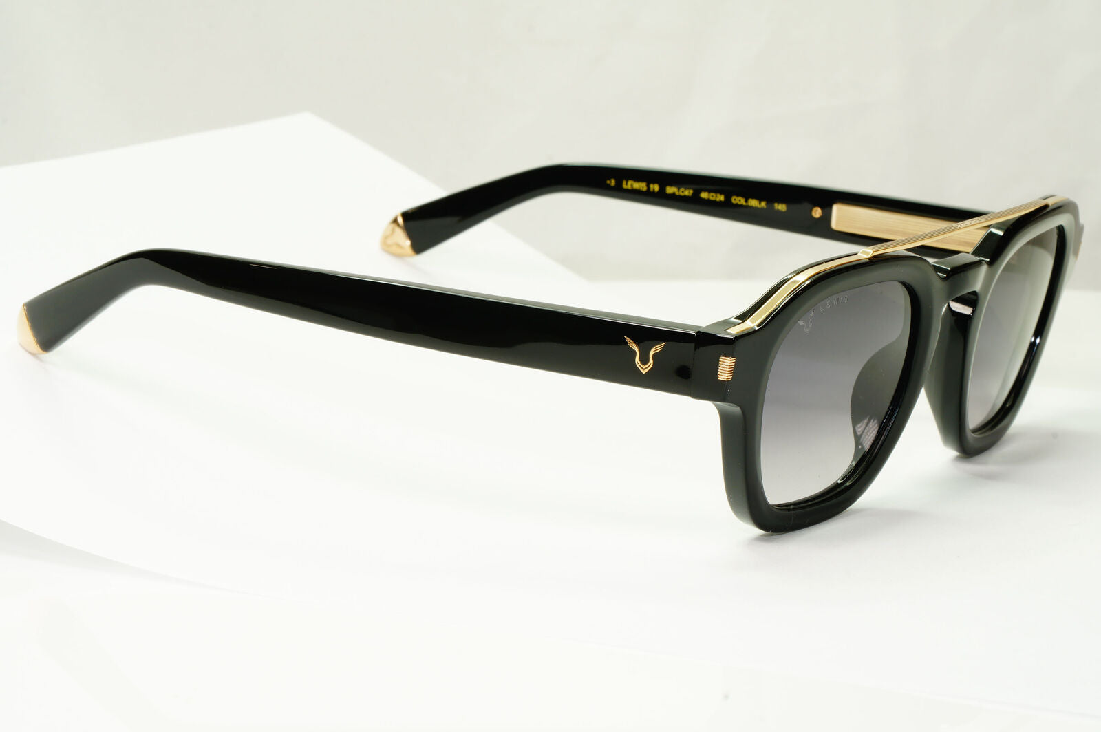 Police Lewis Hamilton F1 Sunglasses Black Smoke Gradient Gold SPL C47 COL 0BLK