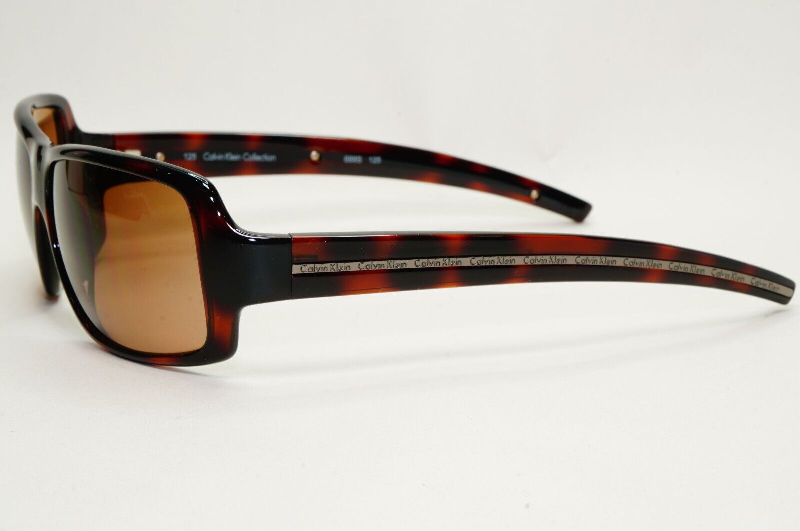 Calvin Klein Sunglasses 2005 Vintage Brown Tortoise Rectangle 688S 125 121124