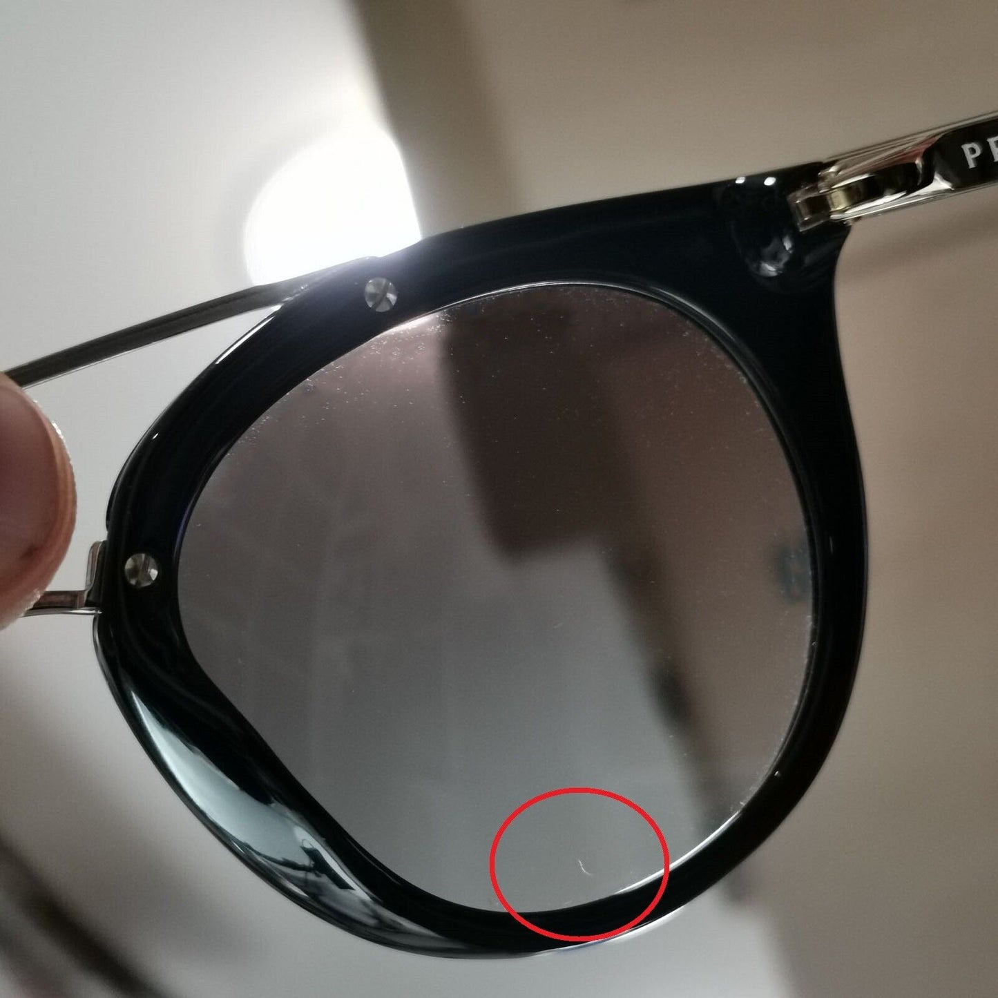 Prada Sunglasses Cinema Black Gold Grey Gradient PR23SS  SPR 23S 1AB-0A7 52mm