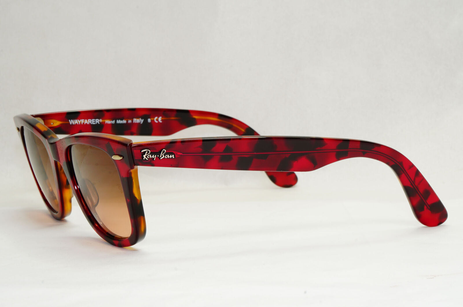 Ray-Ban Sunglasses Wayfarer Dark Red Havana Transparent Brown RB 2140 1275/A5