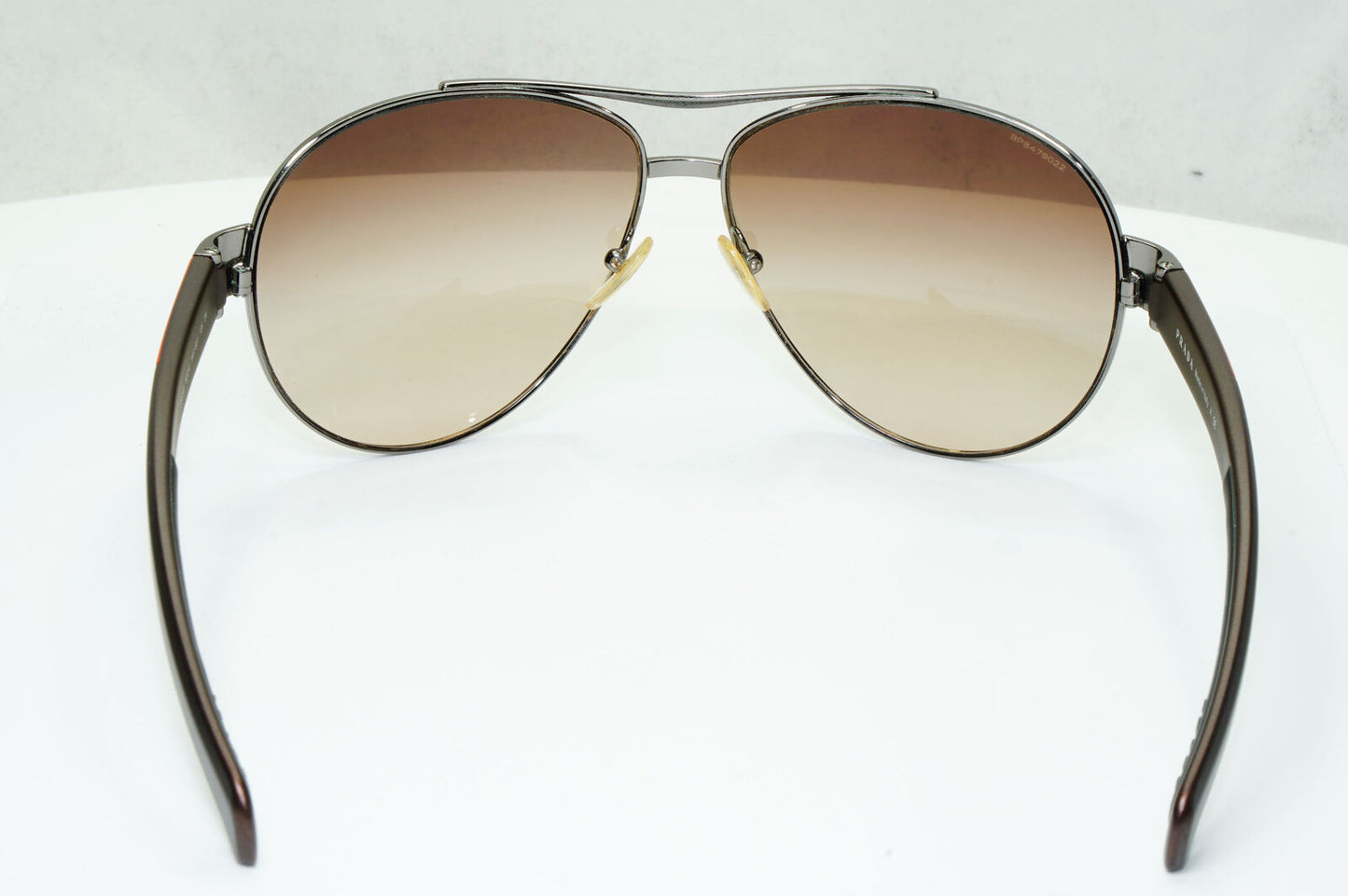 Prada Sunglasses Brown Pilot Red Stripe PS50IS SPS 50I 5AV-6S1 62mm 280323