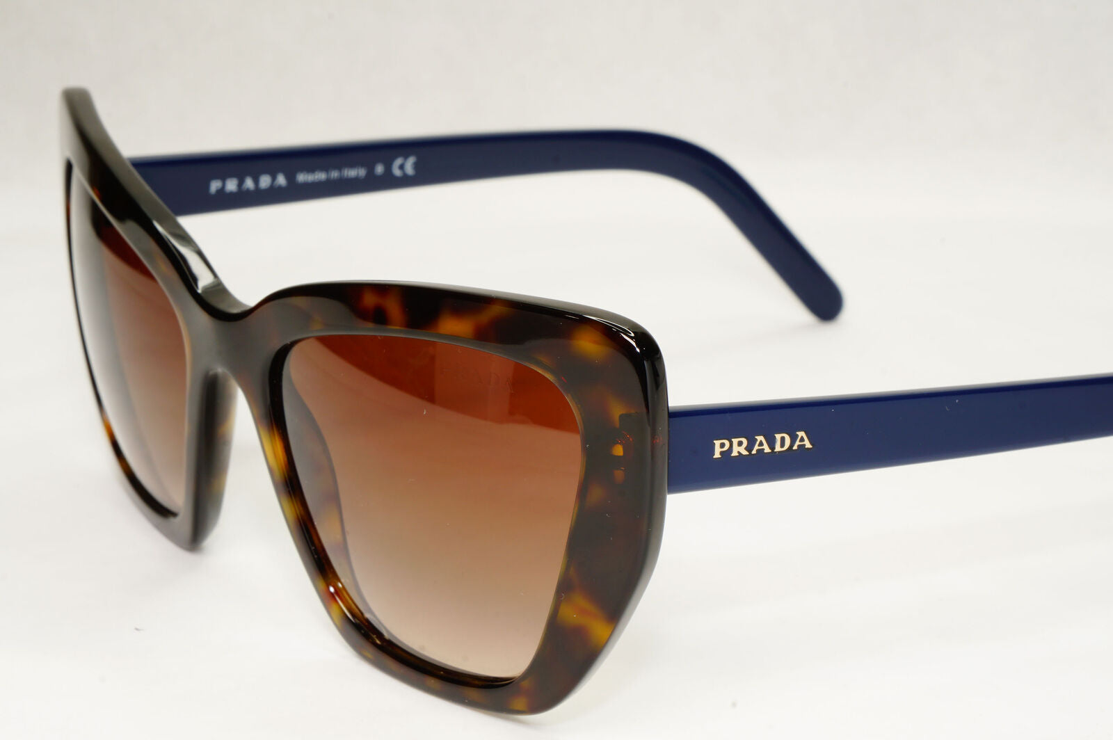 Prada Sunglasses Brown Blue Tortoiseshell Gradient Square PR08VS SPR 08V 2AU-6S1