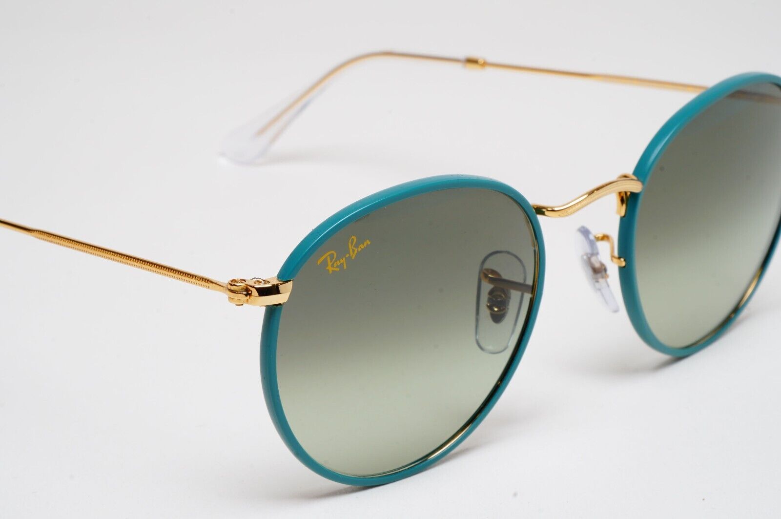 Ray-Ban Sunglasses Round Full Color Green Gold Gradient RB 3447-J-M 9196/BH 50mm