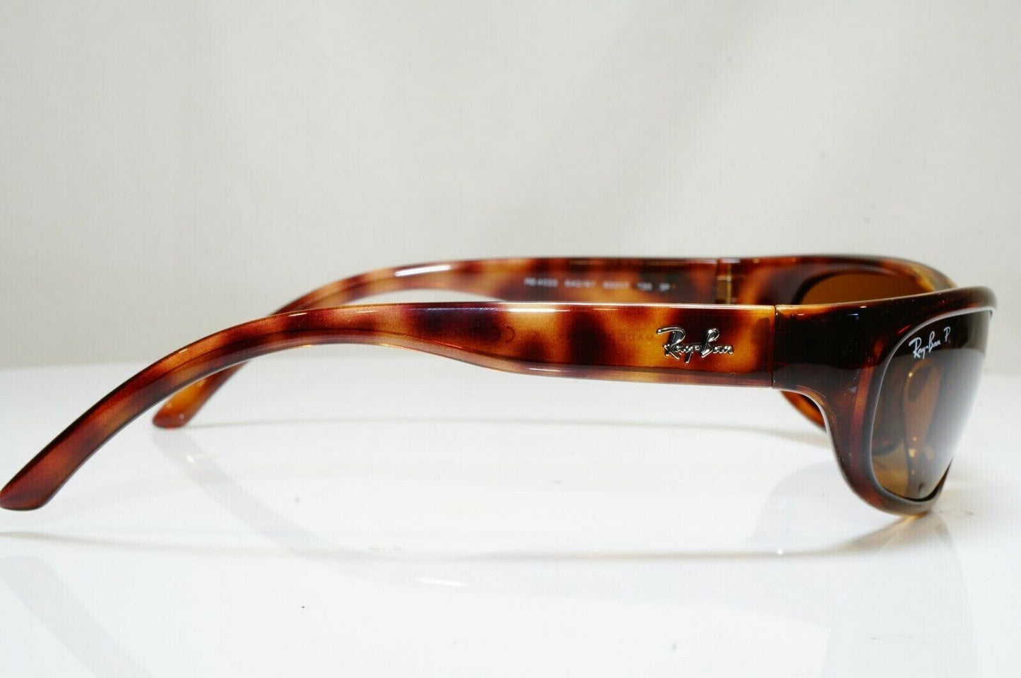 Ray-Ban Sunglasses Polarized Predator Wrap Brown Tortoiseshell RB 4033 642/47