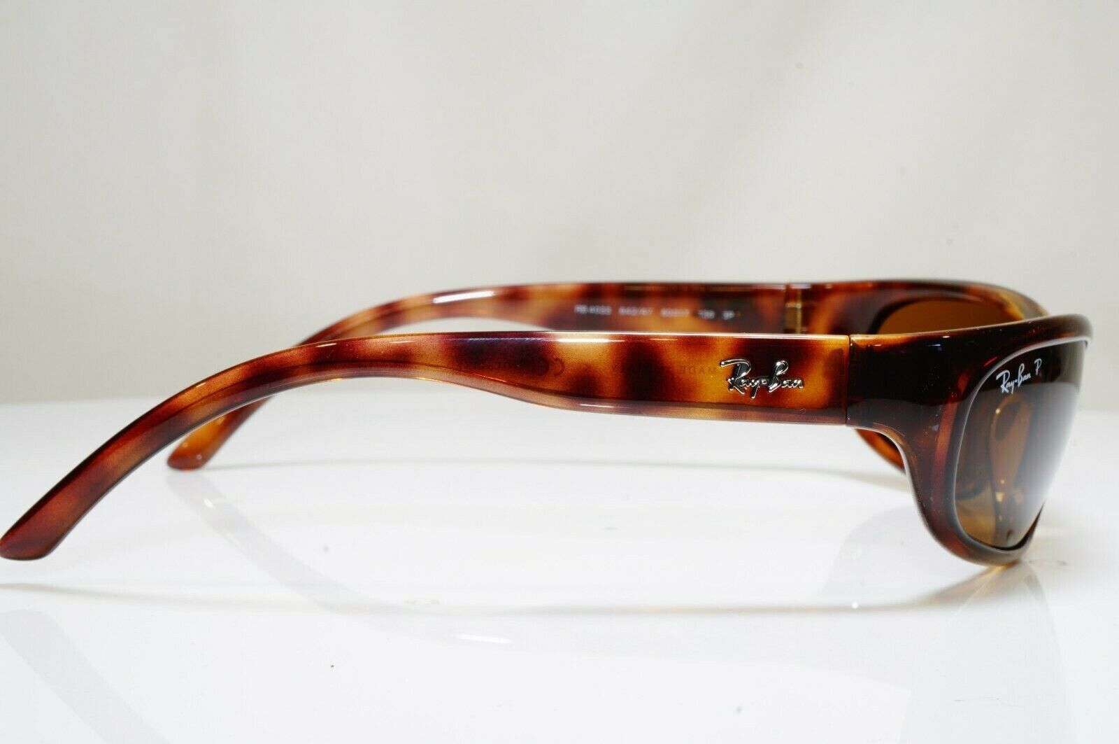 Ray-Ban Sunglasses Polarized Predator Wrap Brown Tortoiseshell RB 4033 642/47