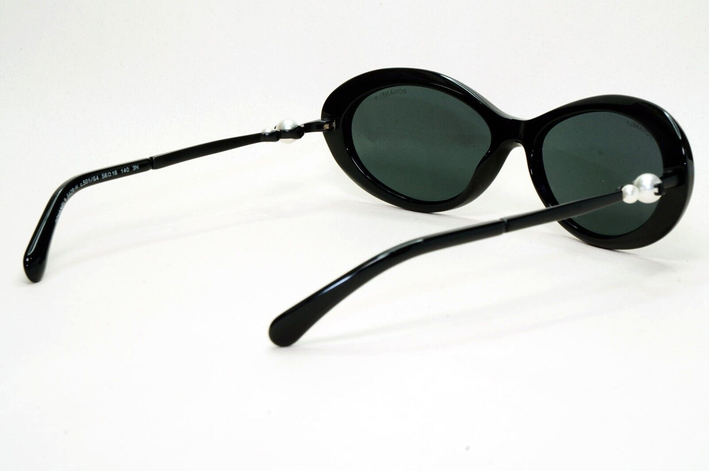 Chanel Sunglasses Pearl Black Oval 5428-H c.501/S4 56mm