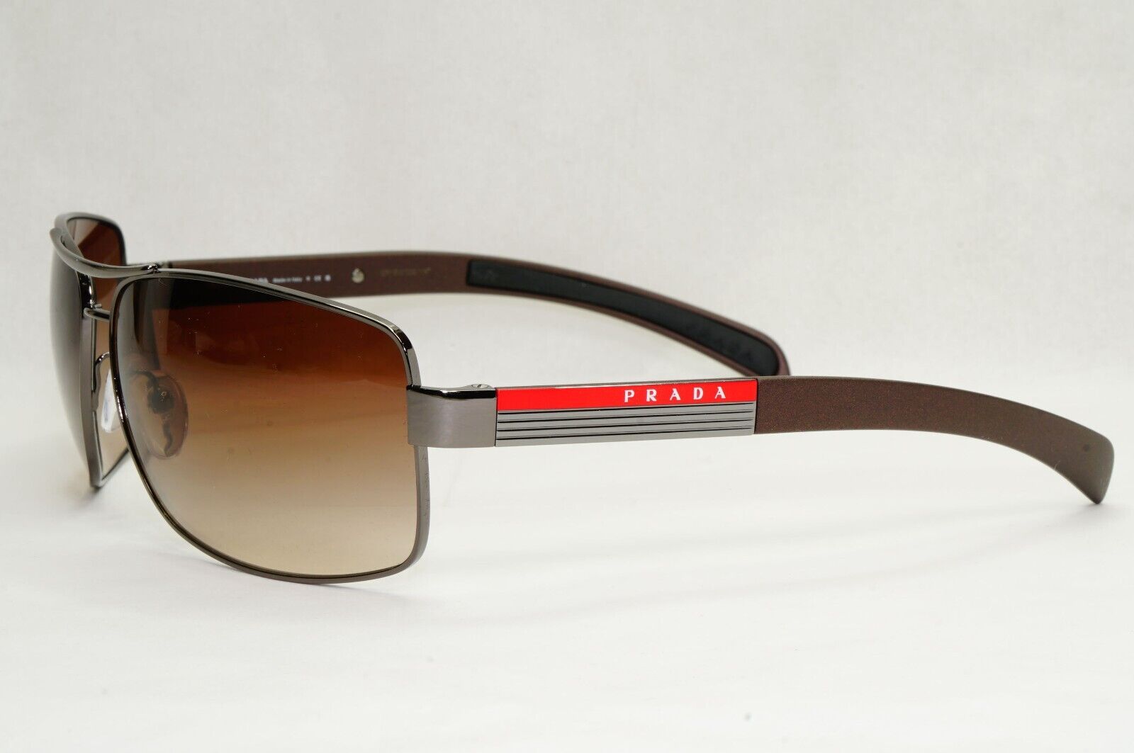 Prada Sunglasses Brown Gradient Wrap Navigator Square PS54IS SPS 54I 5AV-6S1 [a]