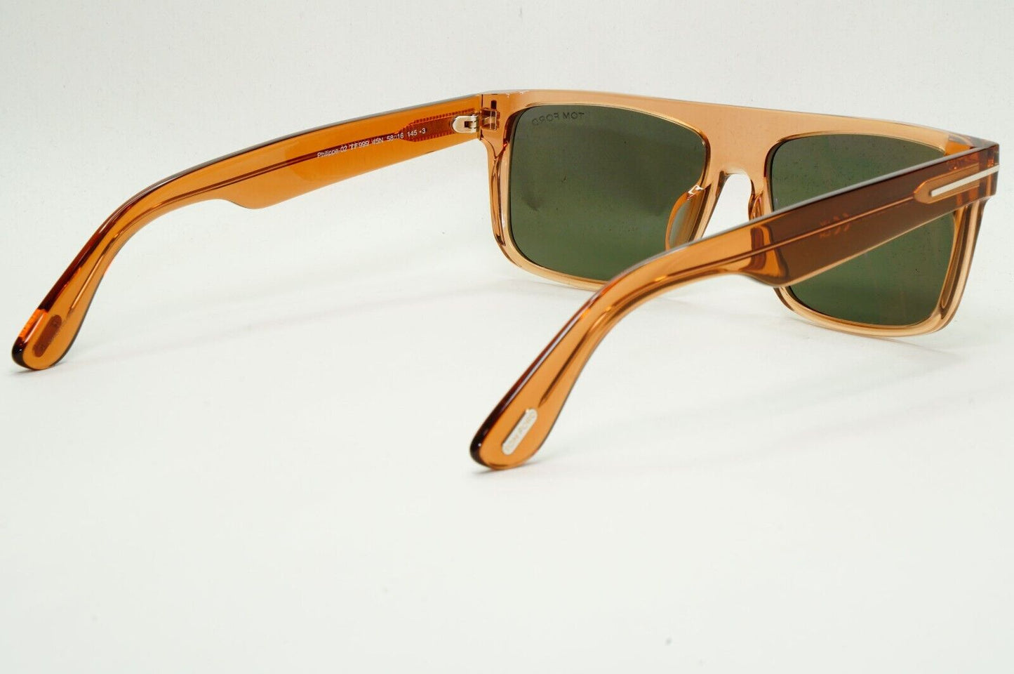 Tom Ford Sunglasses Philippe-02 Brown Transparent Honey Green FT0999 TF 999 45N