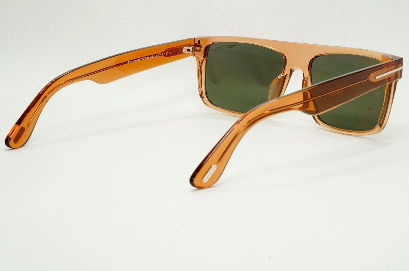 Tom Ford Sunglasses Philippe-02 Brown Transparent Honey Green FT0999 TF 999 45N
