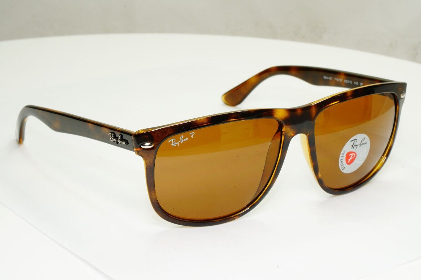 Ray-Ban Sunglasses Polarised Brown Tortoiseshell Boyfriend RB 4147 710/57 60mm