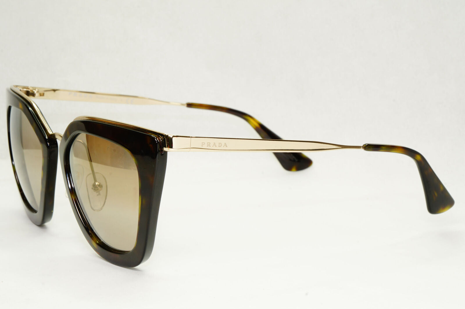 Prada Sunglasses Brown Gold Mirror Cinema Catwalk PR53SS SPR 53S 2AU-6O0
