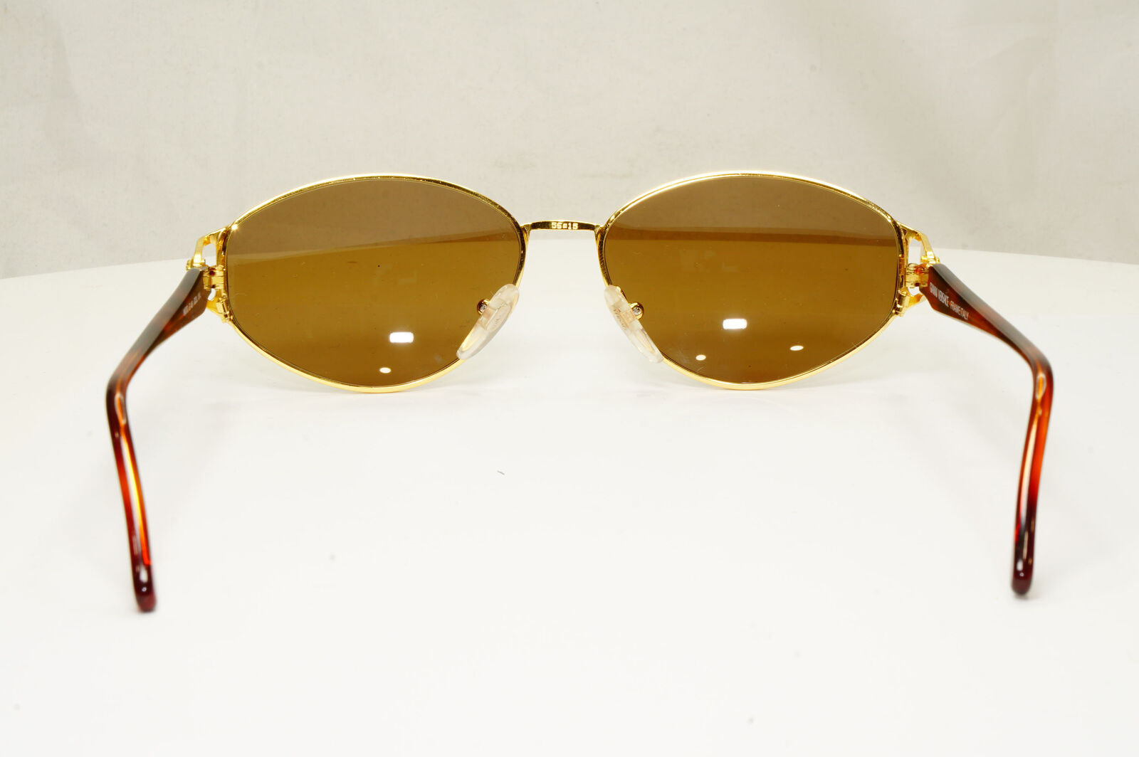 Gianni Versace 1995 Vintage Gold Medusa Unisex Brown Sunglasses MOD G46 COL 19L