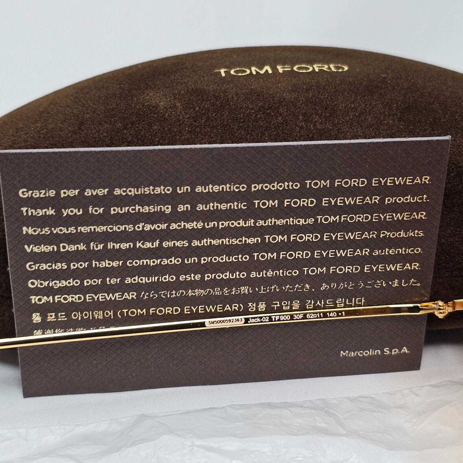 Tom Ford Sunglasses Jack-02 Oversized Unisex Large Pilot Gold FT0900 TF 900 30F