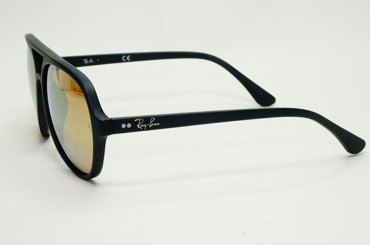 Ray-Ban Sunglasses 2010 Vintage CATS 5000 Rare Black Gold RB 4125-F 901S/93
