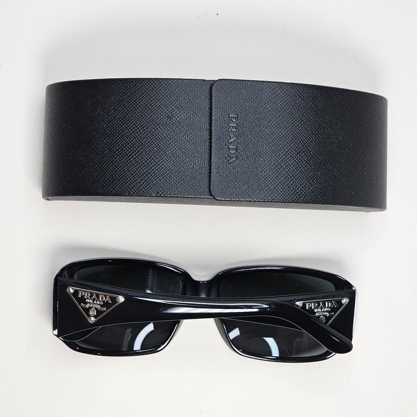 Prada Sunglasses 2011 Vintage Black Triangle Logo PR16LS SPR 16L 1AB-1A1 151024