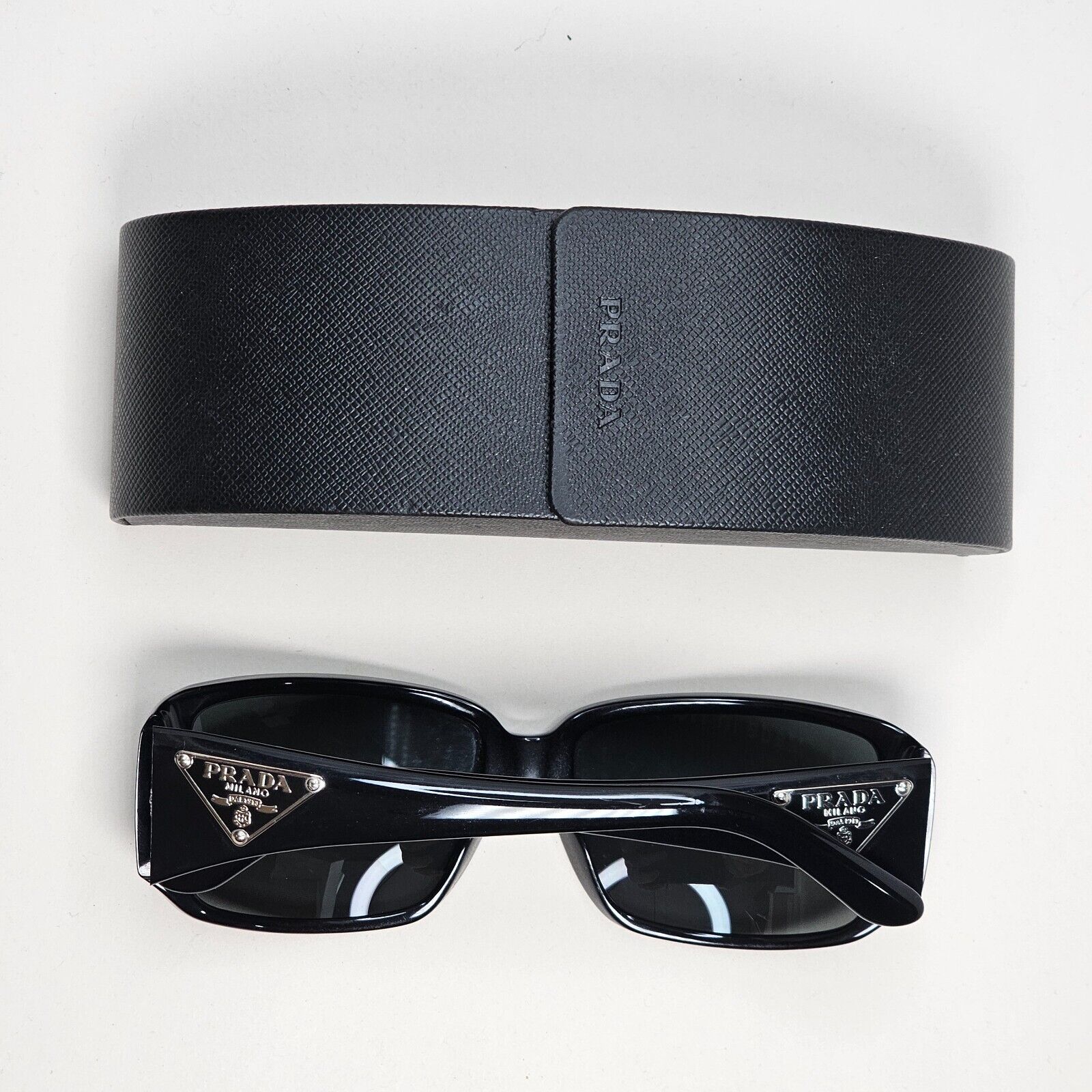 Prada Sunglasses 2011 Vintage Black Triangle Logo PR16LS SPR 16L 1AB-1A1 151024