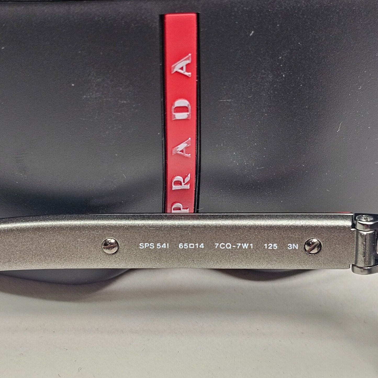 Prada Sunglasses Silver Grey Mirror Navigator Wrap PS54IS SPS 54I 7CQ-7W1 260724