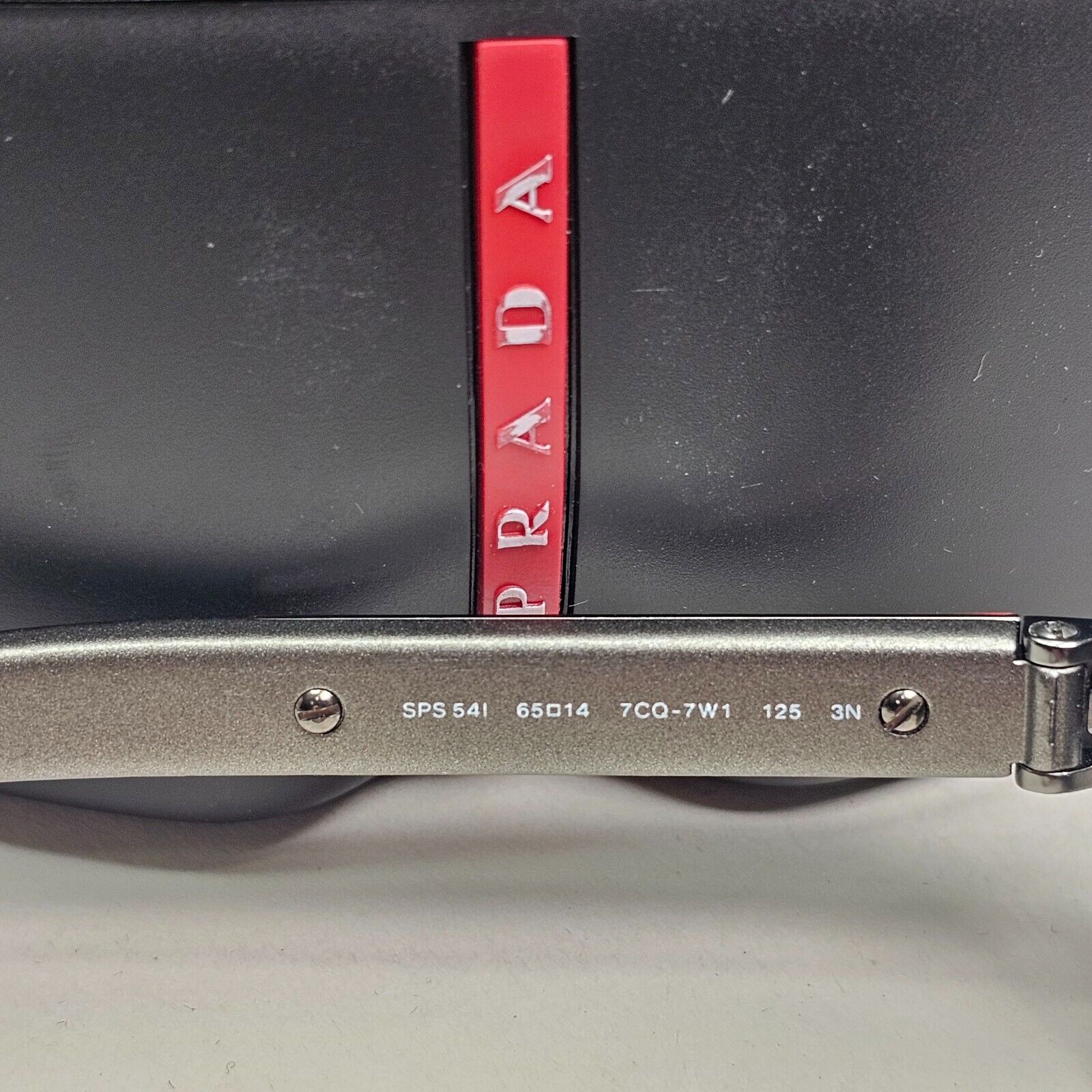 Prada Sunglasses Silver Grey Mirror Navigator Wrap PS54IS SPS 54I 7CQ-7W1 260724