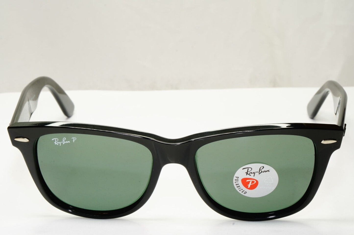 Ray-Ban Sunglasses Wayfarer Polarised Square Black RB 2140 901/58 Large 54mm