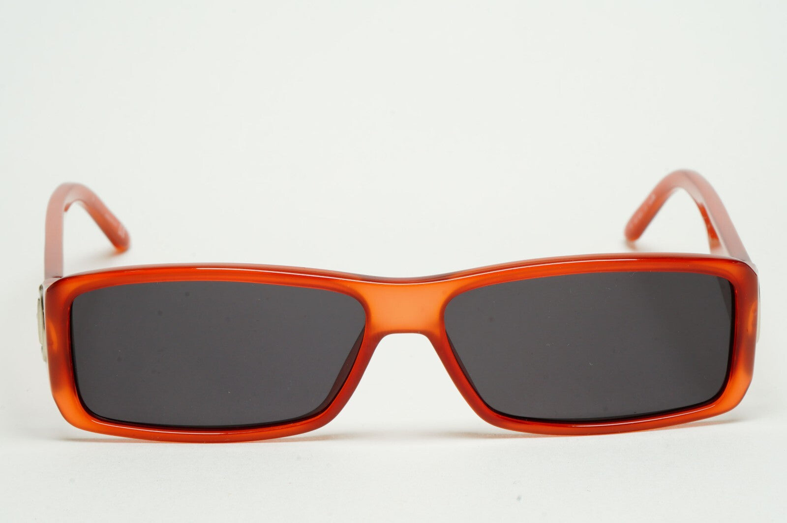 Gucci Sunglasses 2004 Vintage Coral Opalin Pale Red Black Rectangle GG 1524 U1T