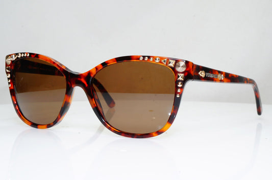 Authentic VERSACE Womens Sunglasses Brown Gold Square Studded 4270 5074/13 29143