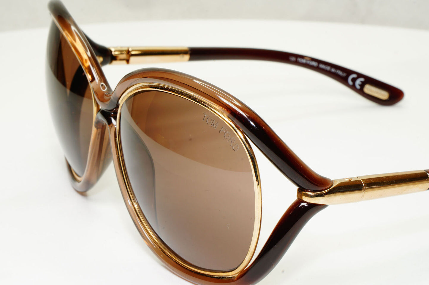 Tom Ford 2008 Sunglasses Samantha Vintage Gold Brown TF 52  FT0052 692 280323