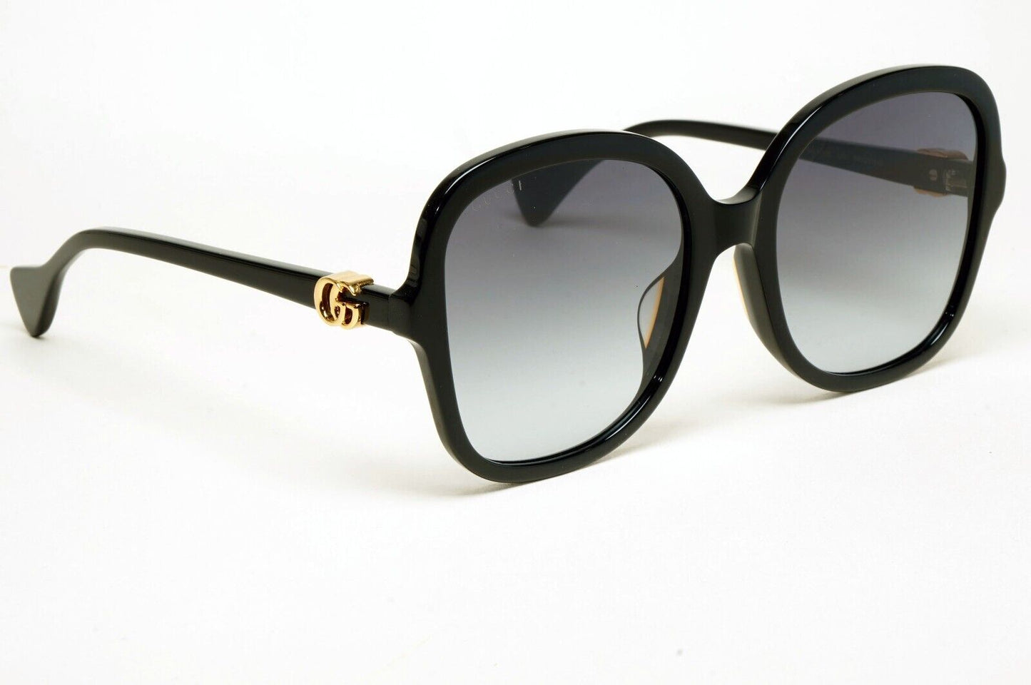Gucci Sunglasses Oversized Grey Gradient Large Square Gold GG1178S 002 56mm