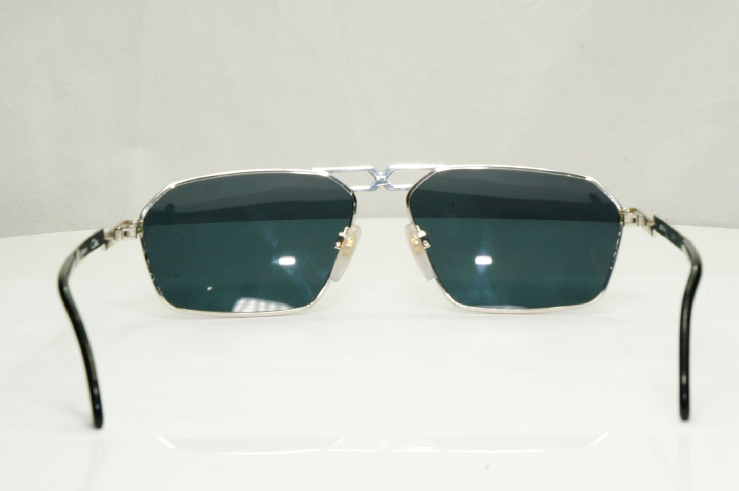 Cazal 1990s Vintage Sunglasses Silver Grey Rectangle Retro MOD 744 251122
