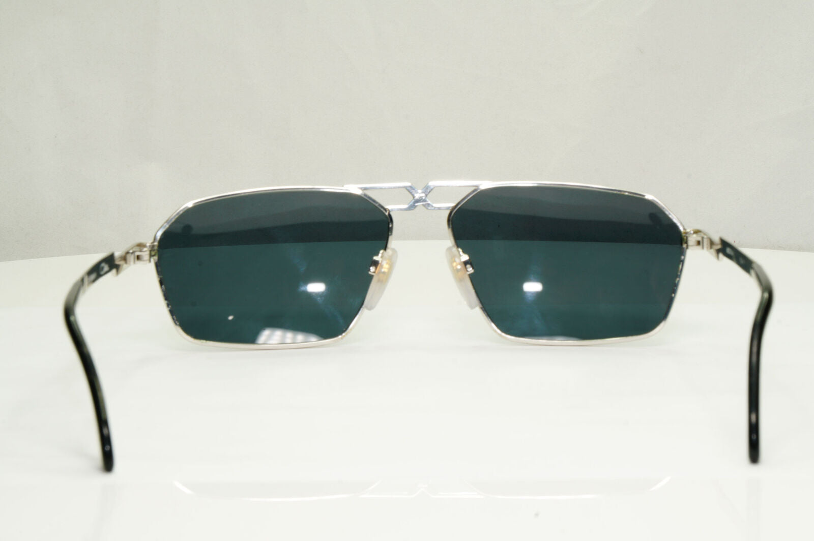 Cazal 1990s Vintage Sunglasses Silver Grey Rectangle Retro MOD 744 251122