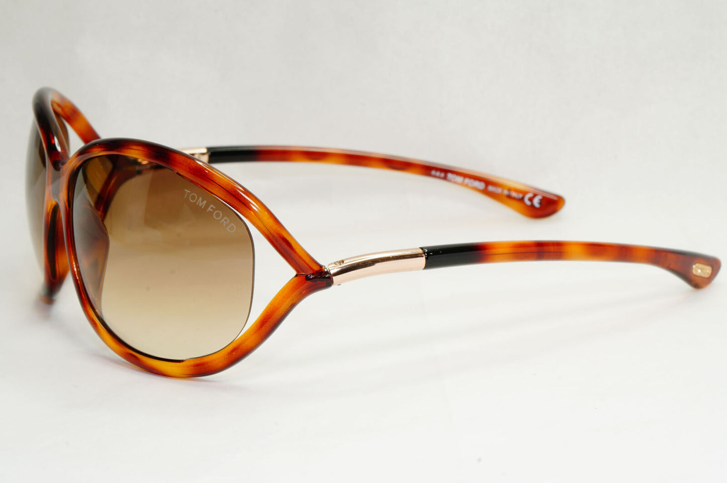 Tom Ford Sunglasses Jennifer Tortoiseshell Brown Gradient FT0008 TF 8 52F [A]