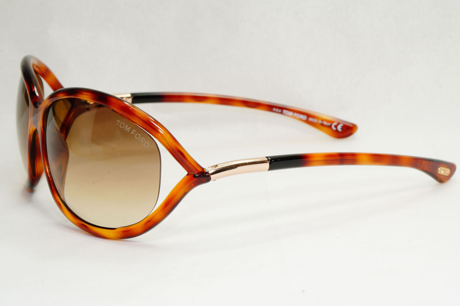 Tom Ford Sunglasses Jennifer Tortoiseshell Brown Gradient FT0008 TF 8 52F [A]