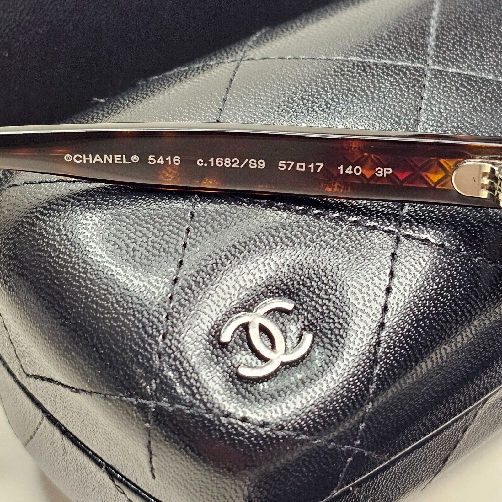 Chanel Sunglasses Polarised Letters Brown Tortoise Beige 5416 c.1682/S9 57mm